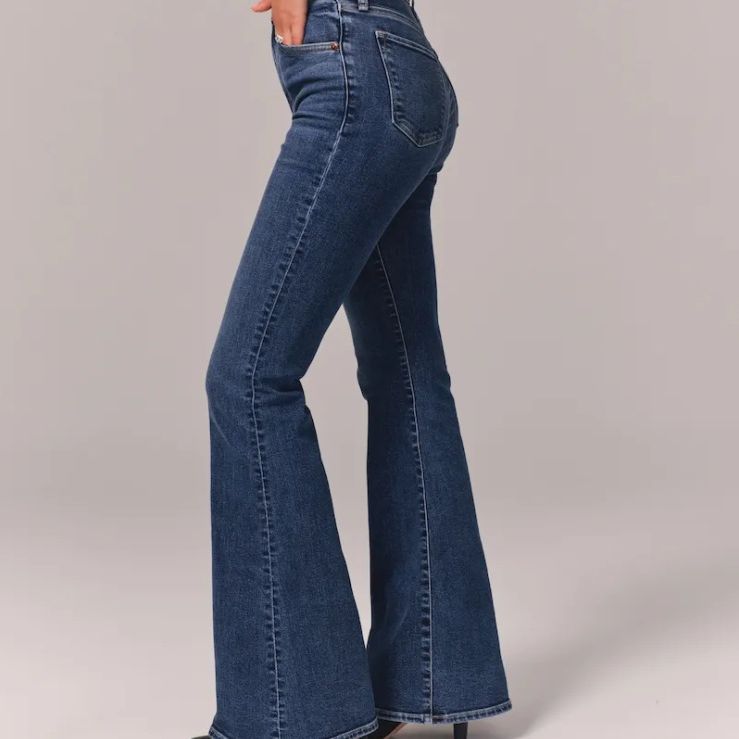 Flare Jeans Pants Women Vintage Denim Ladies Jeans Women High Waist Fashion Stretch Pocket Trousers