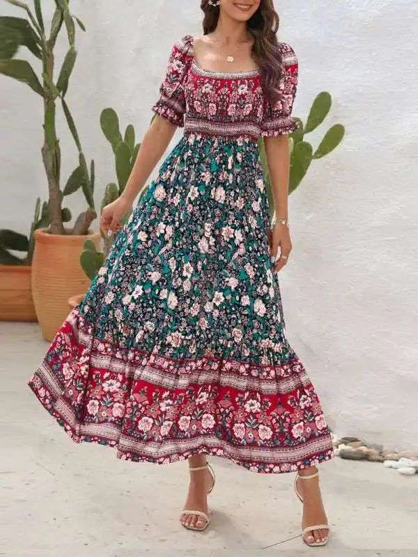 Shop Discounted Women Boho Floral Dress - AE&GStor