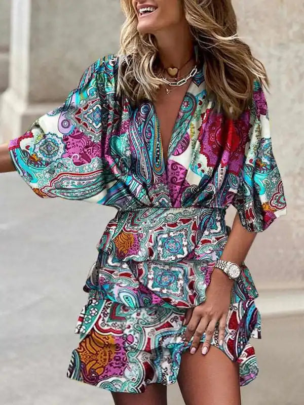 Shop Discounted Elegant Floral Summer Dress - AE&GStor