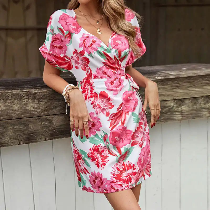 Shop Discounted Women's Casual Floral Midi Dress - AE&GStor