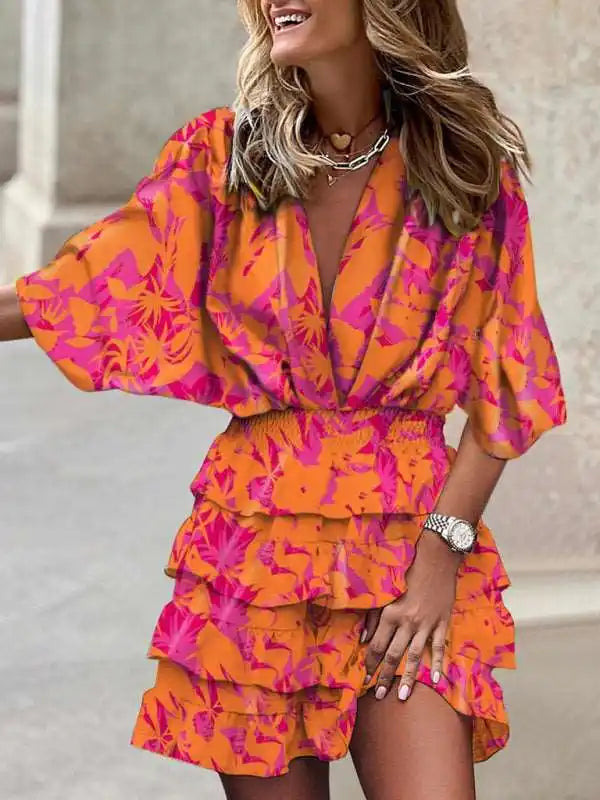 Shop Discounted Elegant Floral Summer Dress - AE&GStor