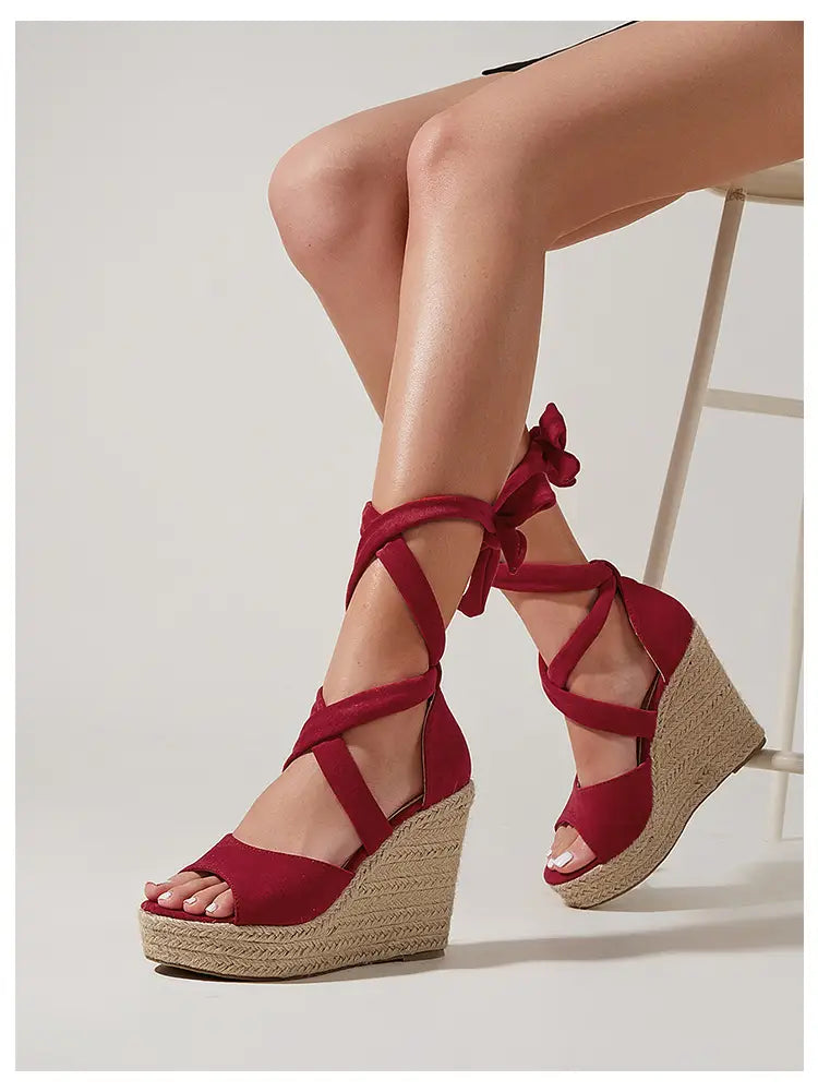 Lace Up Sandals Women’s Summer Shoes