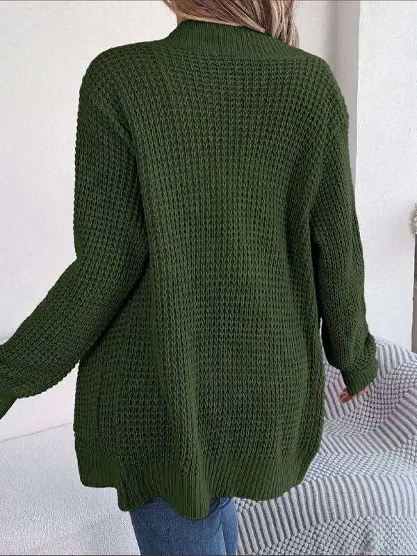 Casual Pocket Long Sleeve Knitted Cardigan Jacket | AE&GStor