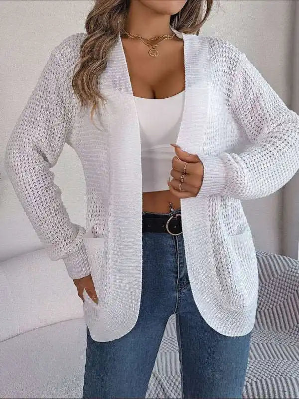 Casual Pocket Long Sleeve Knitted Cardigan Jacket | AE&GStor