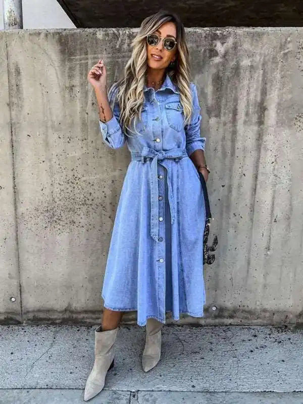 Shop Discounted Denim Dresses - AE&GStor