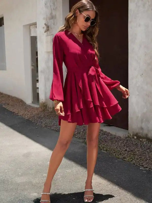 Shop Discounted Elegant Long-Sleeved Dresses - AE&GStor