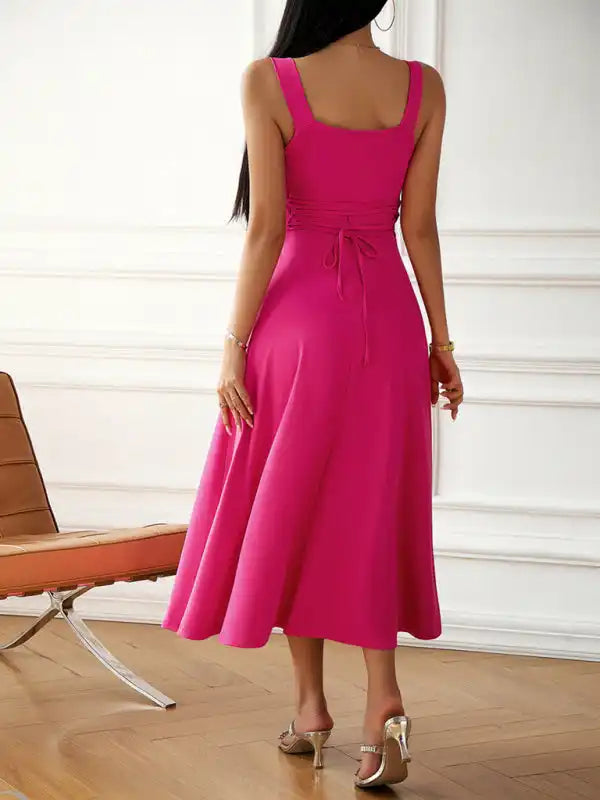 Fashion women’s new sexy and elegant solid color suspender dress | AE&GStor