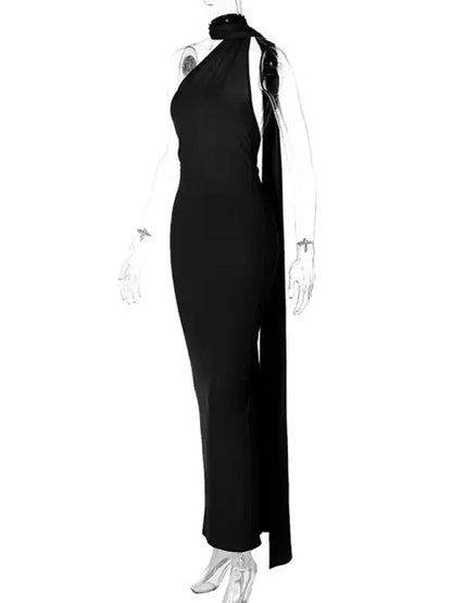 Feminine backless pleated slim fit sleeveless dress | AE&GStor