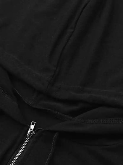 Hooded Zip Loose Casual Cargo Jumpsuit | AE&GStor