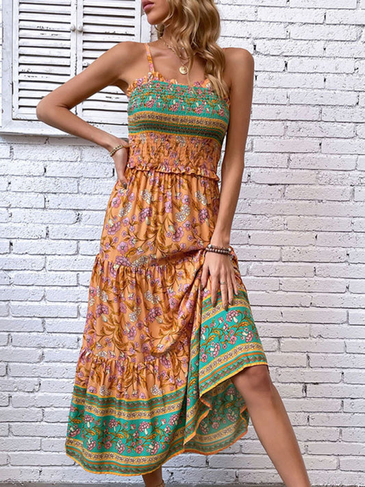 New women's Bohemian Floral Print  dresses