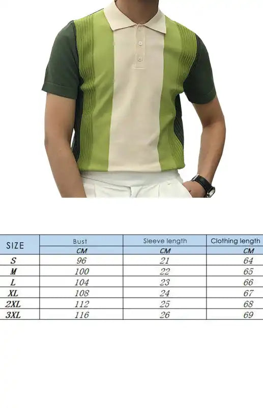 Men’S Lapel Short Sleeve Slim Polo Shirt T-Shirt | AE&GStor