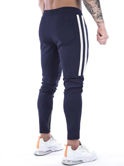 Men’s Contrasting Stripe Zippered Training Sweatpants | AE&GStor