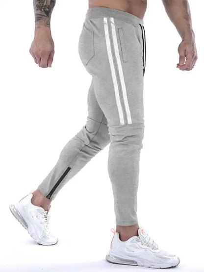 Men’s Contrasting Stripe Zippered Training Sweatpants | AE&GStor