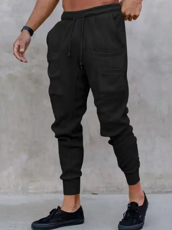 Men’s new sports pants, loose legged, multi-pocket casual trousers | AE&GStor