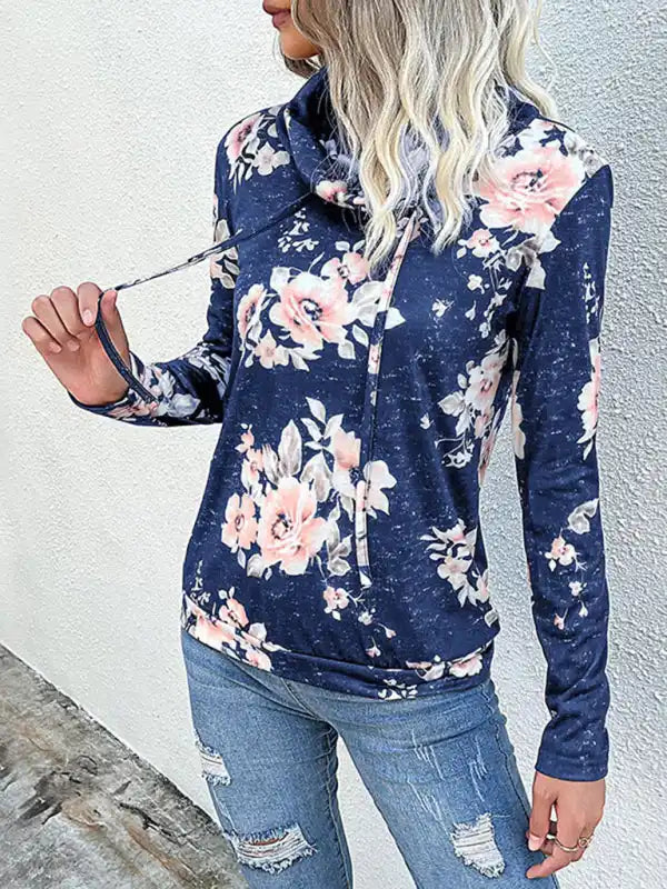 New Ladies Long Sleeve Floral Print Sweatshirt | AE&GStor