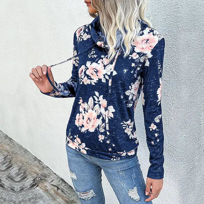 New Ladies Long Sleeve Floral Print Sweatshirt | AE&GStor