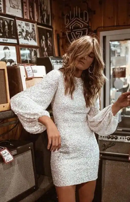 Shop Discounted Glitter Dresses & Silver Sequin - AE&GStor