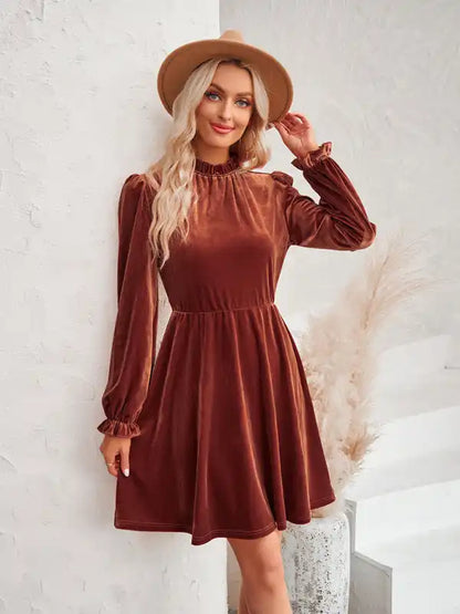 Shop Dress Online | Trendy Turtleneck Waist Dress