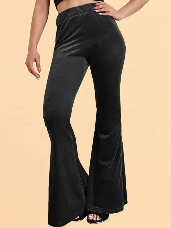 Flared Pants Casual Trousers: Women Flared Pants