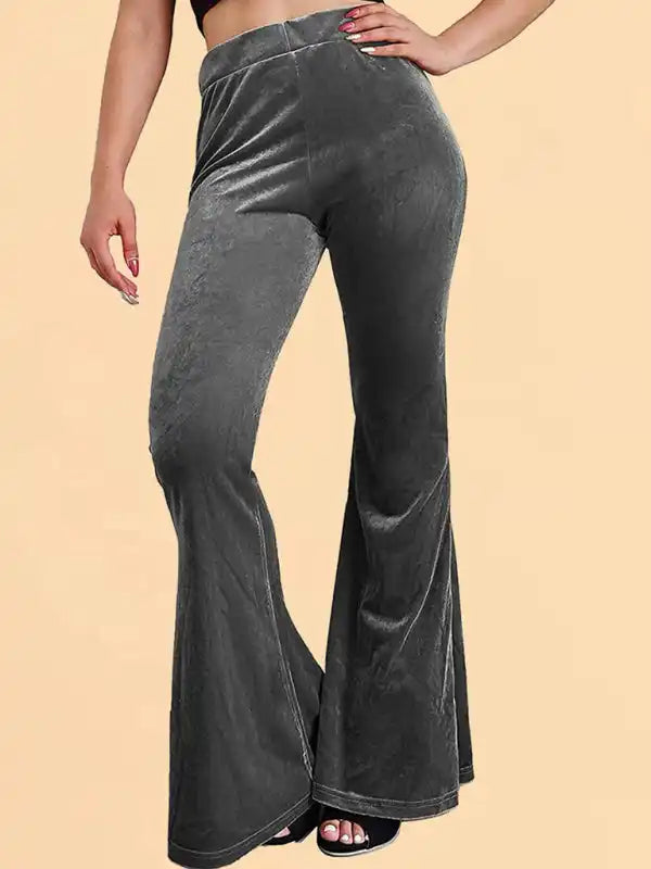 Flared Pants Casual Trousers: Women Flared Pants