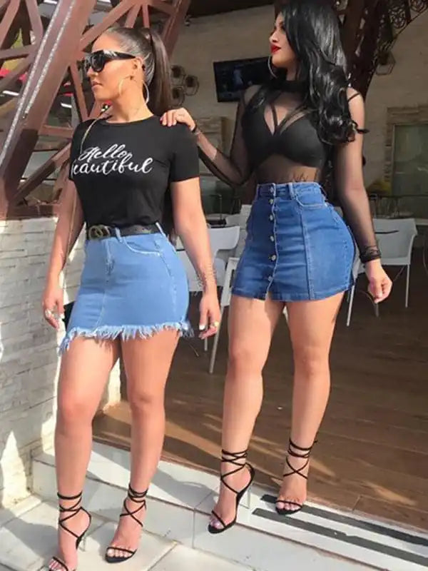 Shop Discounted Sexy Denim Skirt - AE&GStor